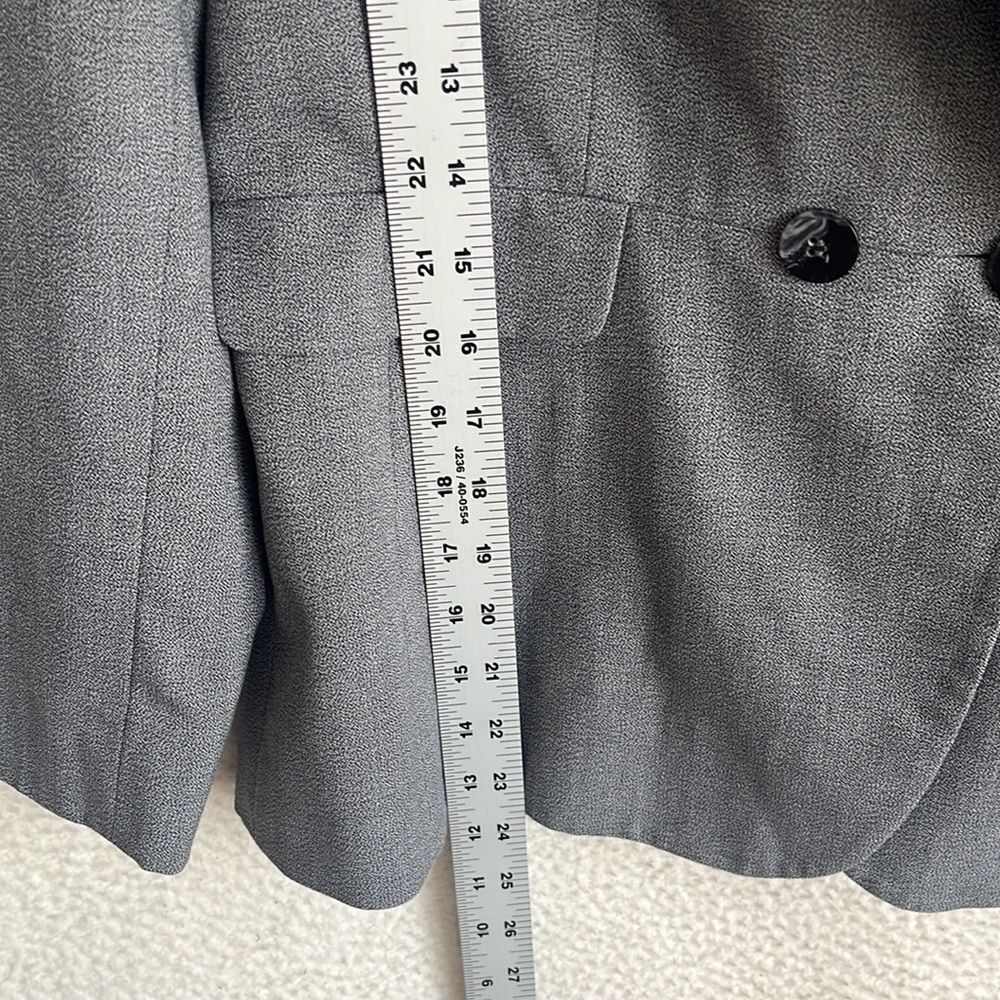 Tahari Blazer Womens Small Petite Grey - Picture 2 of 6